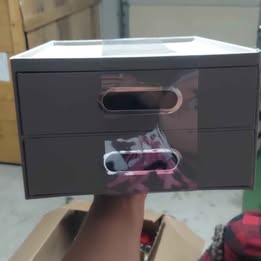 Canvas desk drawer organizer