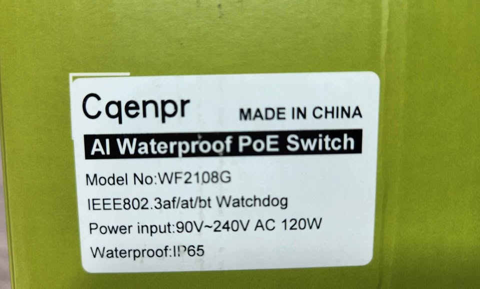 All in one 8 port gigabit waterproof Poe Switch