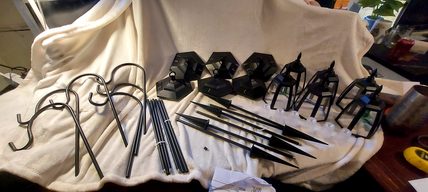 Solar hanging lantern lights